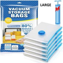 Storage Vaccum Bag pack of 6 (Large 60 X 80 cm) Travel Storage Vacuum Bags-image-98