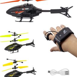Outdoor & Indoor Flying Helicopter with Hand Induction Watch-image-9