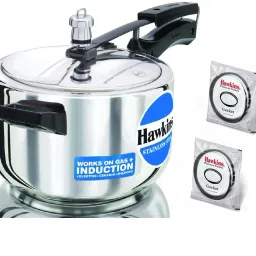 Stainless Steel Pressure Cooker 4L(HSS40),Two Gasket(3.5L-8) 4 L Induction Bottom Pressure Cooker-picture-12
