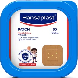 Antiseptic Patch Bandage | 50 Strips | Square Shape |Perfect for wounds on elbow Adhesive Band Aid-image-64