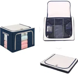 E Solutions WARDROBE ORGANISER/STORAGE-151 (44LITERS) Poly-canvas Laundry Bag-image-23