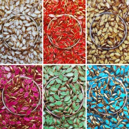 4x8 MM EyeShape Fitting Stone, Each Colour 10gms, Total 60gms, 600 pcs Approx-image-0