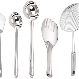 Stainless Steel Cooking and Serving Spoon Spatula, Set of 7 Kitchen Tool Set-3