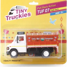 Pull Back Mini Transporters TUF 07 High Deck Toy Truck-image-13