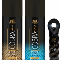 Deodrant Live (150 ml), Cobra Deodorant Cool (150 ml) & Cobra Perfume (15ml)-10
