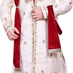 Diamond Style Sherwani For Men's Embroidered Sherwani-12