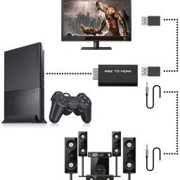 tobo PS2 to HDMI Audio Video Converter Adapter with 3.5mm Audio Output TD-313GA VOIP Adapter image 4