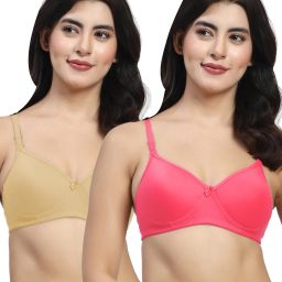 Women T-Shirt Heavily Padded Bra-image-64