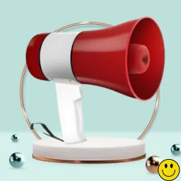 Handheld Megaphone with Siren, Microphone & Rechargeable for Outdoor EventsB226 Megaphone Portable Megaphone Siren Loudspeaker Function &Long Battery BackupQ226 Outdoor PA System-picture-1