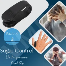Vmd Acupressure Point Clip (2pc) for Sugar Control Headache, Migraine, Device(black) Bp Monitor Adapter-image-28