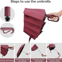 Premium Umbrella for Men, Women, Boys & Girls with Auto Open Close Button Umbrella-image-12