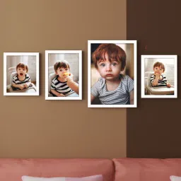 White Synthetic Wood (Set of 4) Photoframes by Art Street-picture-19