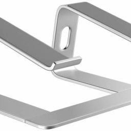 Gadget-Wagon 10 13 14 15.6" Laptop Stand Riser, Ergonomic Aluminum Laptop, Detachable ,Riser Notebook Holder DJ Silver Laptop Stand-17