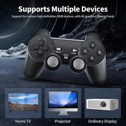 HG WORLD M8 Retro Game Stick Console 4k 2.4G Dual Wireless game box video games for tv with Plug & Play, gaming consoles for tv video game handheld 64 GB with HDMI Output 9 Emulator, Video Game Hand tv With TV Game Set, Best Gift for All Ages image 5