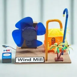 Wind Mill Science Project Kit Working Model School Experiment Toy Kids Educational Electronic Hobby Kit-2