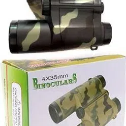 Kmc kidoz Beat Quality Outdoor Observing Binoculars Telescope Toy For Kids Spy Gear Military Color Folding Binoculars (35 mm , Black) Binoculars-image-35