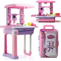 333mart Beauty Set Suitcase On Wheel, Portable For Girls With 23 Pieces-picture-28