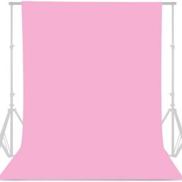 Vistook 6x9Ft Pink Photo Backdrop for Photoshoot Background Reflector Reflector-11