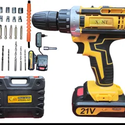 xlnt 21V CORDLESS DRILL MACHINE KIT x2-21V Battery Operated with 2 Speed and 25pc Accessories Cordless Drill-picture-0