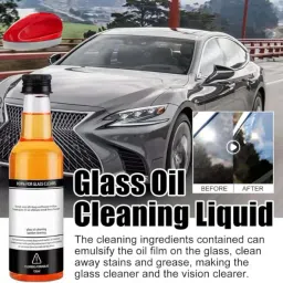 Car Windshield Cleaner Oil | Water Spot Remover for Glass Surfaces | Liquid Vehicle Glass Cleaner-picture-19