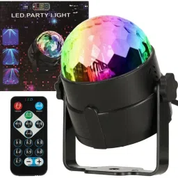 Disco Strobe Light With Remote Control Crystal Magic Ball Single Disco Ball-45