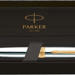 Aster Shiny Chrome, Gold Trim Ball Pen-image-50