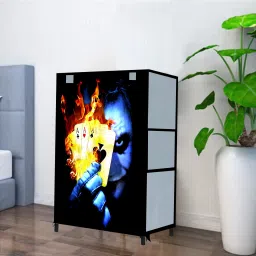 5 Shelves Carbon Steel Collapsible Wardrobe-image-18