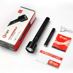 mr.light 1.8 Kms Ranging 450 Lumens Rechargeable LED LION Aluminium Flashlight|MRGD3003 Torch image 3