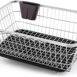 Dish Drainer Kitchen Rack Stainless Steel Dish Drainer Basket for Kitchen Utensils Steel-image-13