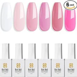 Gel nail polish set of 6 Bright colors (1+126+133+110+99+44)-21