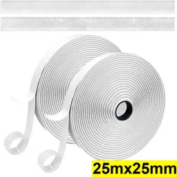 wild accessories Self-Adhesive Hook and Loop Tape Roll, Sticky Back | Both Indoor and Outdoor Use Stick-on Velcro image 5
