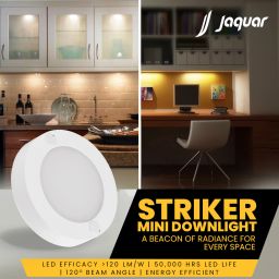 jaquar Mini Striker 3W Warm Round Surface (Pack of 4) Ceiling Light Ceiling Lamp image 5