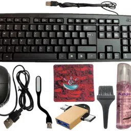ANJO USB Keyboard-LED Mouse-Mouse Pad-3in1 Cleaner-2 in 1 OTG Micro & Type C-LED Combo Set-13