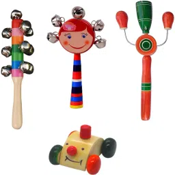 Wooden Non Toxic Eco Friendly Rattles Set For Kids and Infants Rattle-13