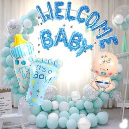 Baby Boy Welcome Decoration Kit For Home 44Pcs-11