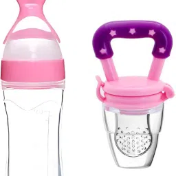 Baby Feeding Spoon-90ml and Feeding Nibbler- SILICONE-10