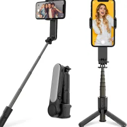 Hold up Handheld Gimbal Stabilizer for Smartphones with Filling Light Single Gimbal for Mobile-42