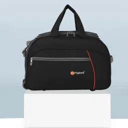 65 L Strolley Duffel Bag - High Quality Stylish Duffel Bag/Travel Bag/Wheel Bag/Luggage Bag - Black - Large Capacity-image-85