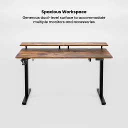 green soul Elevate Multi-Purpose Electric Height Adjustable Study Table | Engineered Wood Office Table image 3