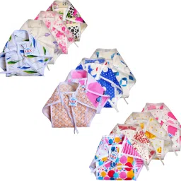 Baby Nappy (Langot), Cotton Material, Set Of 12, 0 to 6 Months, Multicolor-29