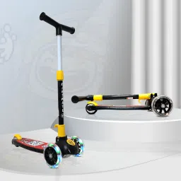 Speedy Kick Scooter for Kids, 3 Wheel LED Lights Foldable Height Kids Scooter-image-21