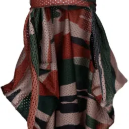 Solid Cotton Blend Men Multicolor Scarf-image-7