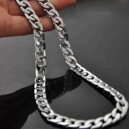Rich Quality Heavy Chain 18k Cuban Festive Party Special Punk Fashion Stylish Silver Plated Brass, Stainless Steel Chain-24