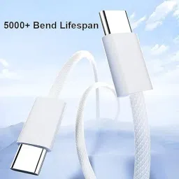 AACL Type C 1 m Original Charging Type C to C Data Cable 20w Compatible with iPhone 15/15 Plus/15 Pro Max iPhone 16/16 Plus/16 Pro/16 Pro Max Only Cable image 2