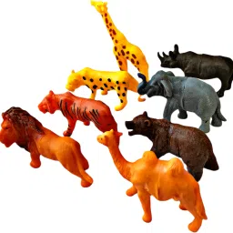 Jungle Animals Toys Set, Educational Toys for Kids (Pack of 8)-image-11