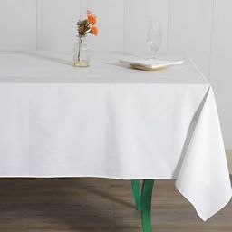 HANDICRAFT PALACE White Cotton 4-Seater Table Cover With Napkin Set-47