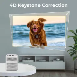 WANBO T2 Max Auto Focus (5200 lm / 2 Speaker / Wireless / Remote Controller) Portable Auto Keystone Native 1080P Full HD 4K HDR | 450ANSI | Android 9.0 | WiFi | Bluetooth | Closed Engine Projector image 4