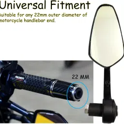 pious Manual Rear View Mirror For Bajaj Universal For Bike image 4