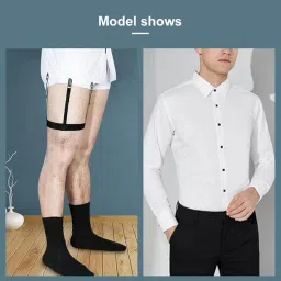 JS Enterprises ™ Shirt Stays For Men, Shirt Holder For Men, Adjustable Elastic Shirt Garter-69