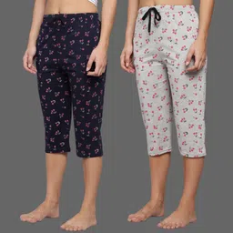 fit n fame Women Multicolor Capri-picture-19